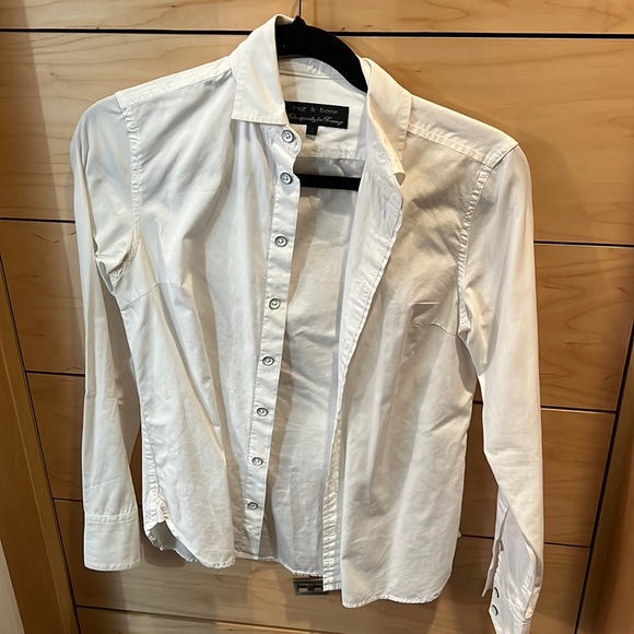 Rag and bone white button down - Picture 1 of 2